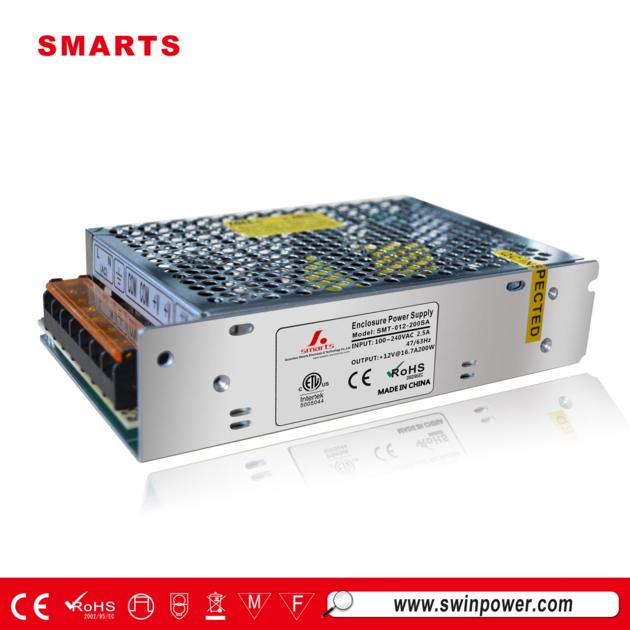 Single Output 12v 24v 200w Switching