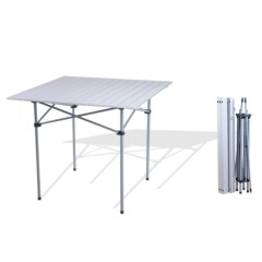 folding aluminium table