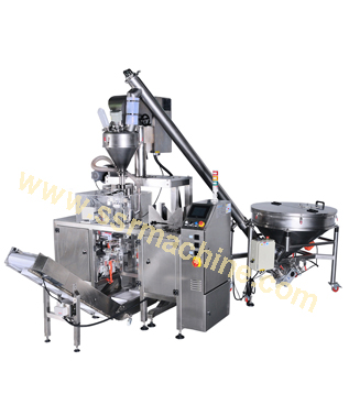 Auger Filler Feeding system complete line for Sugar, Milk powders, spices, etc   SP2-Doypack
