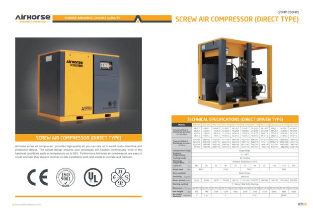 Direct Driven Screw Air Compressor