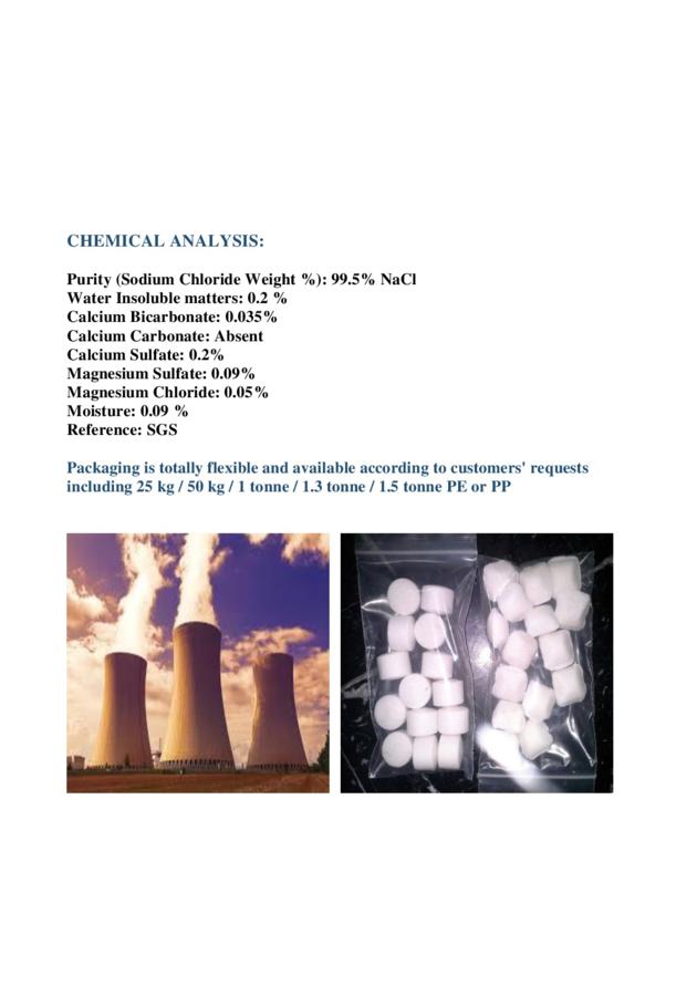 Softener Salt Tablets - Rectangular and Round
