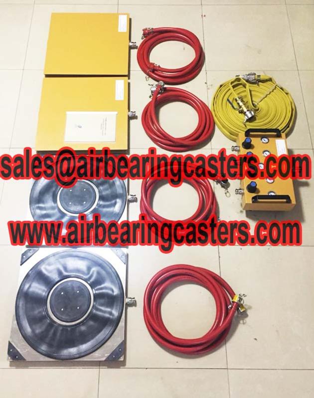 Air bearing casters six air modular