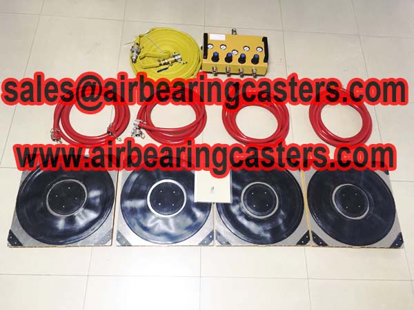 Air bearings for transporting heavy cargo sellers