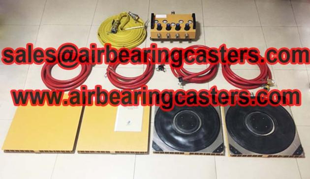 Modular air casters with six air modular