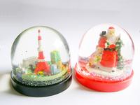 snow globe with snow man and snow