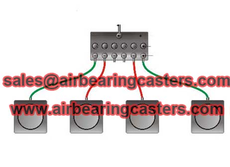 Four air modules air casters for sale