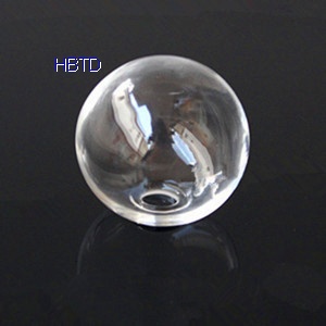 Handblown Transparent Clear Hollow Jewelry Round Glass Beads Spheres Two Hole Diameter 6mm-20mm 