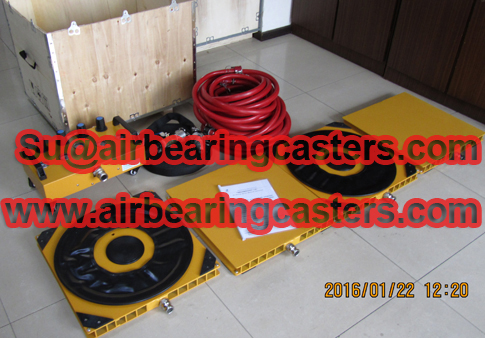 Air casters parameters and applications