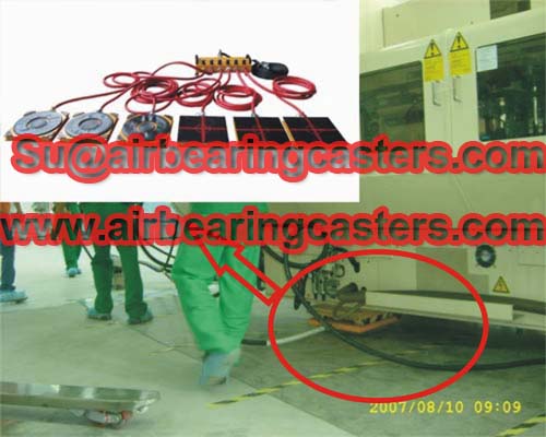 Modular air casters applications and details