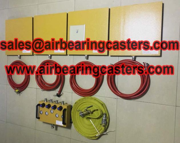 Air casters application and pictures