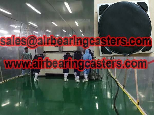 Air bearing casters 60 tons capacity