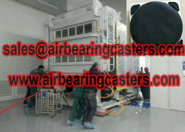 Air casters rigging systems details with pictures