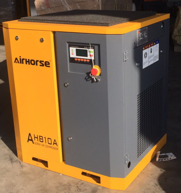 7.5KW 10HP AirHorse 8 bar 10bar screw air compressor