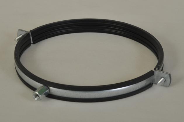 Pipe clamps with rubber
