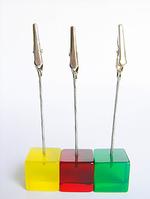 acrylic memo clip resin name card holder