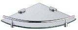 Single corner glass shelf E-5025