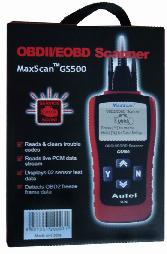 GS500 New CAN OBD II OBD2 Code Scanner