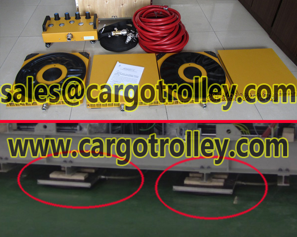 Air caster skids instruction and details