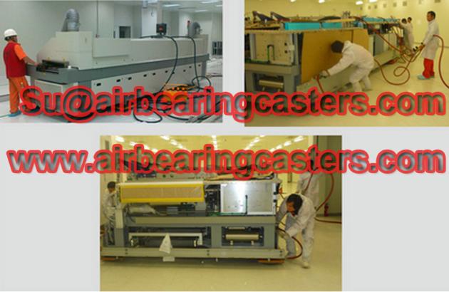 air bearing caster operate video 