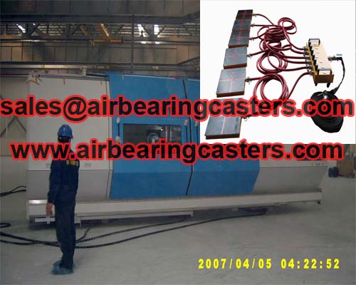 Air caster rigging systems advantages