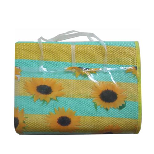 beach bag with plasitc beach mat