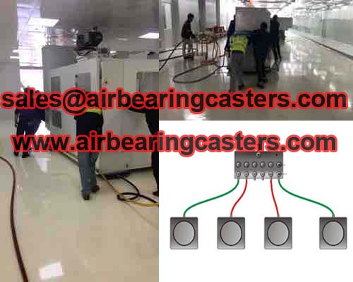 Air caster rigging system transport tools