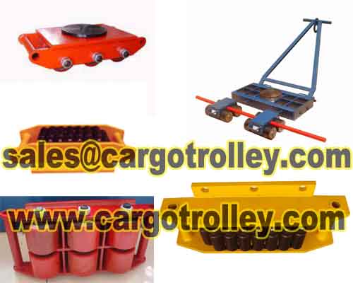 Machinery moving skates with nylon wheels 