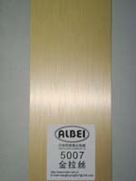 5007 Gold Brush anodized aluminum coil/sheet