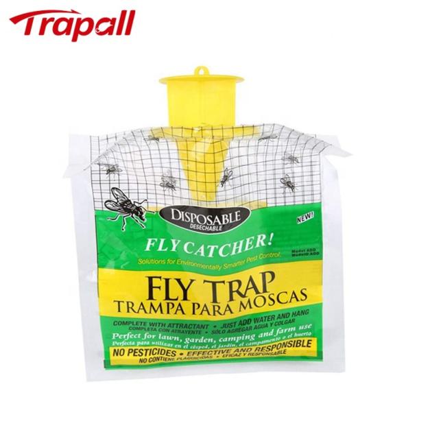 Disposable Plastic Hanging Fly Trap Bag Pest Control Insects Catcher