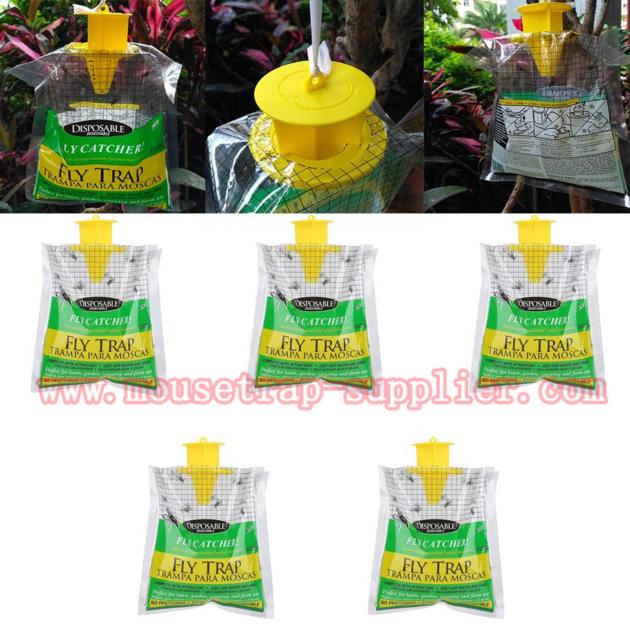 Disposable Plastic Hanging Fly Trap Bag