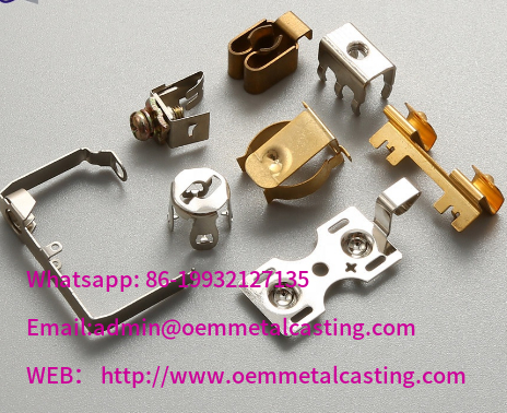  welding bending fabrication stamping parts , electical metal copper stamping parts