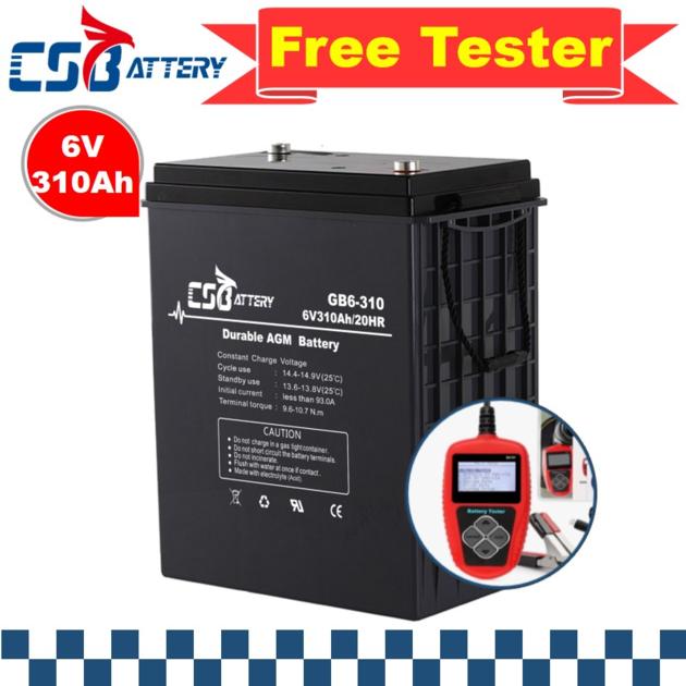 Csbattery 6V225ah Block AGM Battery For