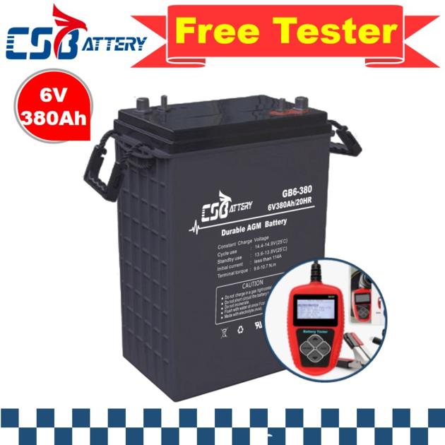 Csbattery 6V225ah Block AGM Battery For