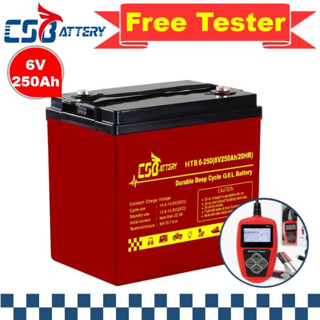 Csbattery 6V420ah Solar Storage Gel Battery