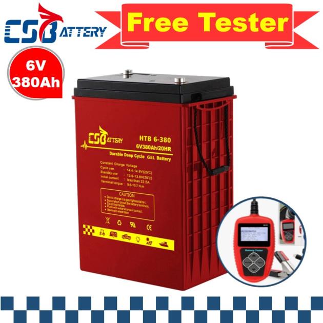 Csbattery 6V420ah Solar Storage Gel Battery
