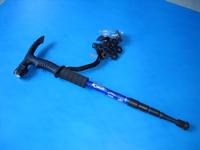 adjustable led light nordic walking sticks /trekking pole