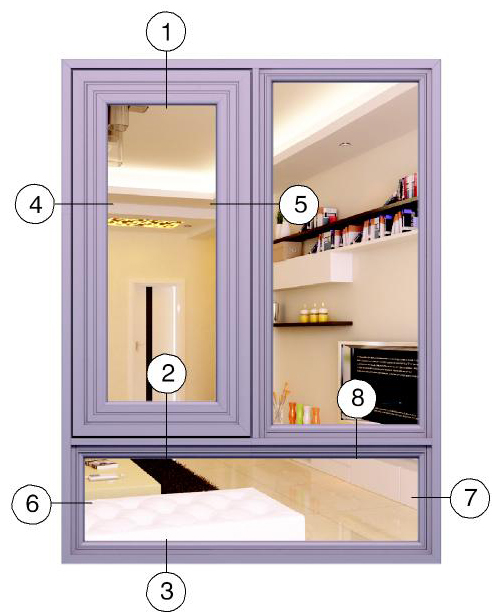 Xingfa Side Hung Windows Series P55B
