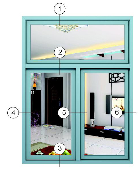 Xingfa Side Hung Windows Series P50F