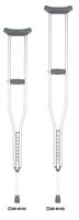 aluminum adjustable underarm crutch/axila crutchs
