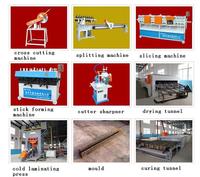 Hot Laminating press, cold laminating press, 4-side planer, 2-end miller