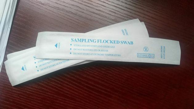 Nasal Oral Flocked Swab Sample Collecting