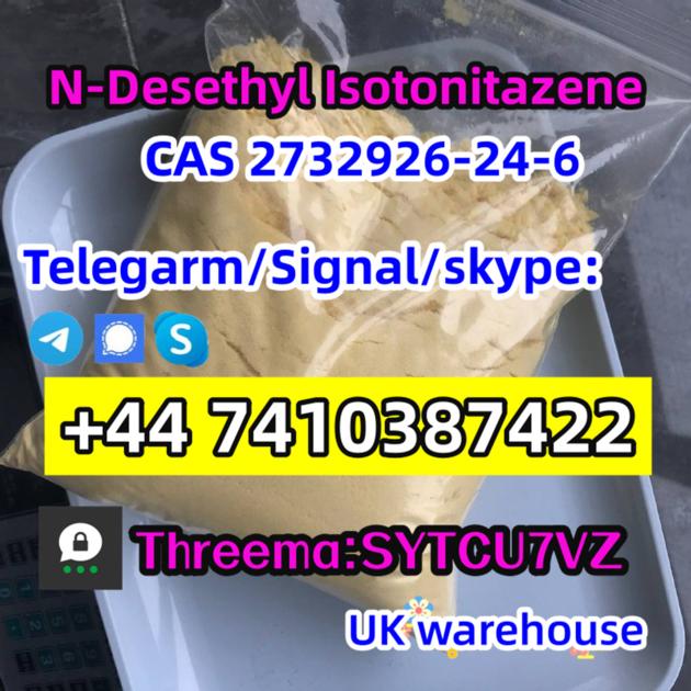 CAS 2732926-24-6 N-Desethyl Isotonitazene Telegarm/Signal/skype: +44 7410387422