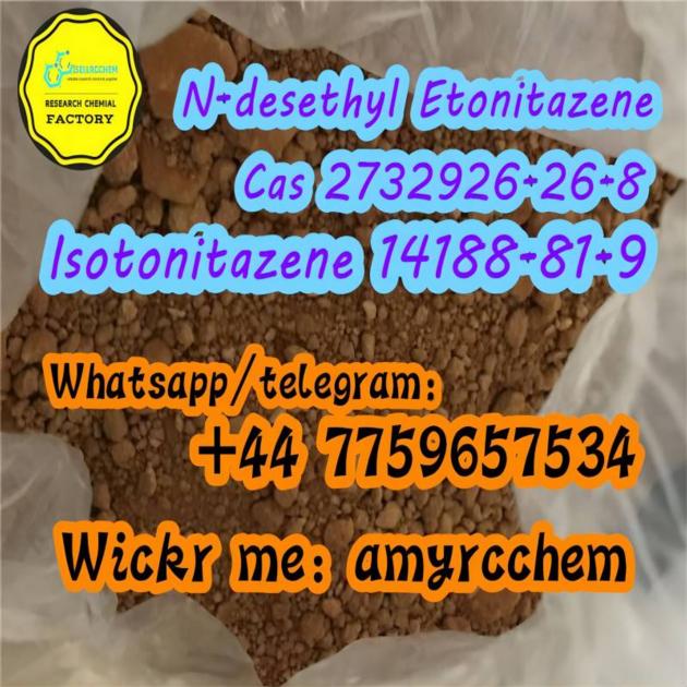 Strong opi oids Buy Ndes ethyl Eto itazene Cas 2732926-26-8 Isoton itazene cas 14188-81-9 supplier