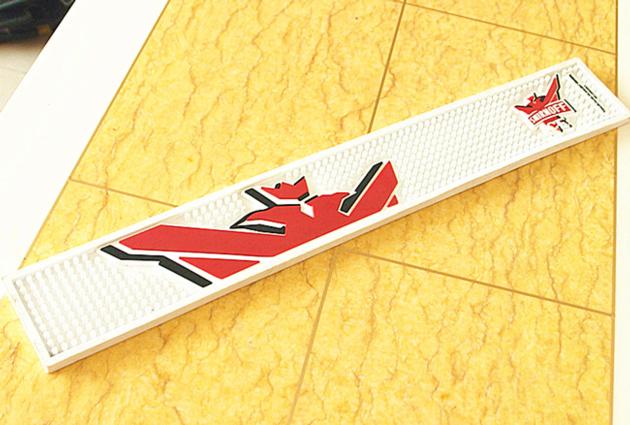 High quality various pattern colorful custom rubber bar mat
