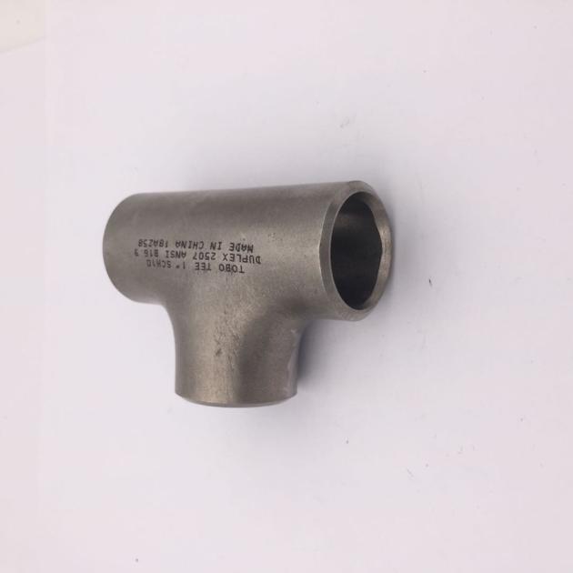 Butt-welding Pipe Fittings Butt-welding Equal Tee ASTM A815 UNS S32205 1'' SCH10 ASME B16.9  Duplex 