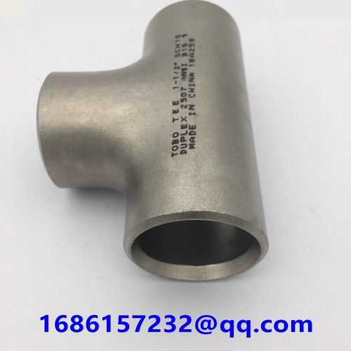 Butt weld fittings, Duplex Stainless Steel 1-1/2'' sch10 Butt-welding Equal Tee ASTM A815 UNS S32205