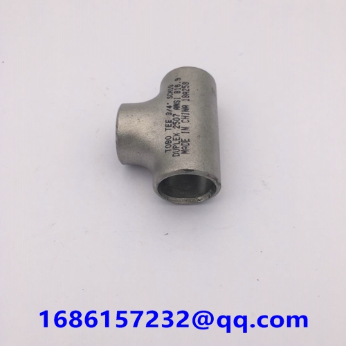 Butt weld fittings, Duplex Stainless Steel 1-1/2'' sch10 Butt-welding Equal Tee ASTM A815 UNS S32101