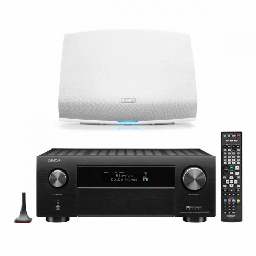 Denon AVR-X4500H 9.2-Channel 4K Ultra HD AV Receiver with HEOS 5 Wireless Streaming Speaker - Series