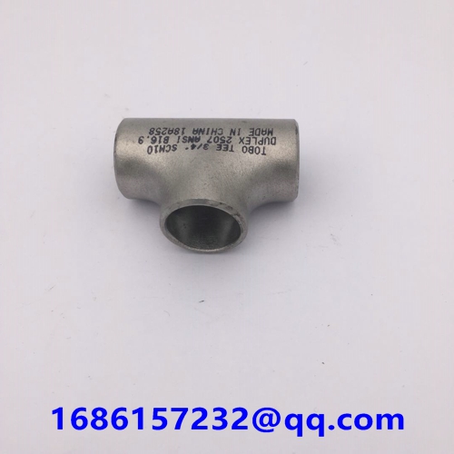 Butt-welding Pipe Fittings Butt-welding Equal Tee ASTM A815 UNS S31803 1-1/4'' SCH10 ASME B16.9  Dup