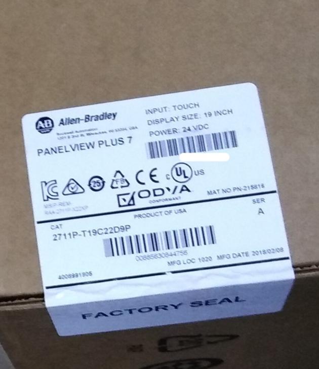 Allen Bradley Panelview 2711P-T19C22D9P 